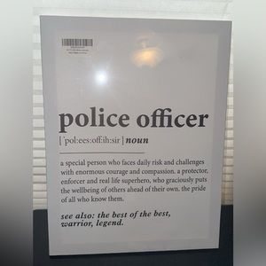 Police Officer Canvas
